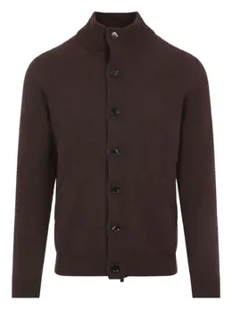 Brioni: Коричневый кардиган 
