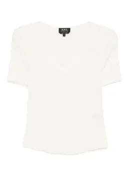 A.P.C.: Футболка с v-образным вырезом 