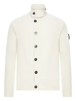 Stone Island: Кардиган с воротником 