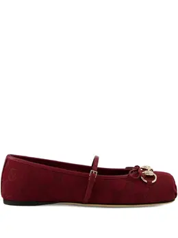 Gucci: Красные балетки  GG