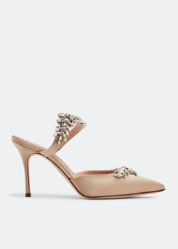 Manolo Blahnik: Бежевые сабо 