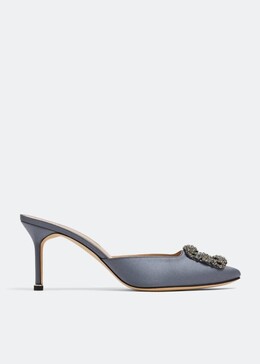 Manolo Blahnik: Серые сабо 
