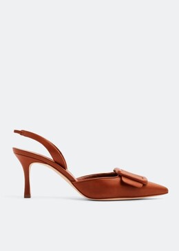 Manolo Blahnik: Коричневые туфли  Maysli