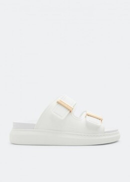 Alexander McQueen: Белые сандалии  Hybrid