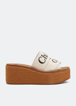 Chloé: Белые мокасины  Woody