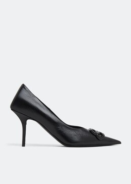 Balenciaga: Чёрные туфли  Knife