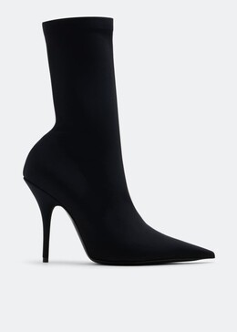 Balenciaga: Чёрные ботинки  Knife