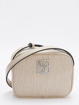 Armani Exchange: Бежевая сумка 