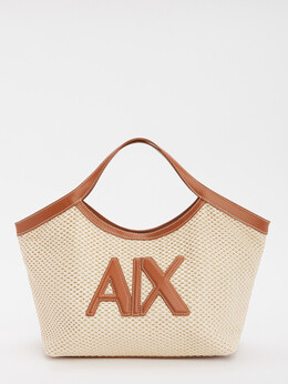 Armani Exchange: Светлая сумка 
