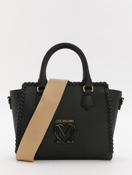 Love Moschino: Чёрная спортивная сумка 
