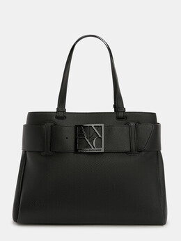 Armani Exchange: Чёрная спортивная сумка 