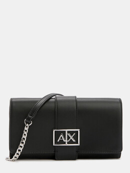 Armani Exchange: Чёрный клатч 