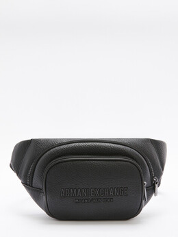 Armani Exchange: Чёрная сумка 