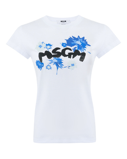 MSGM: Белая футболка 
