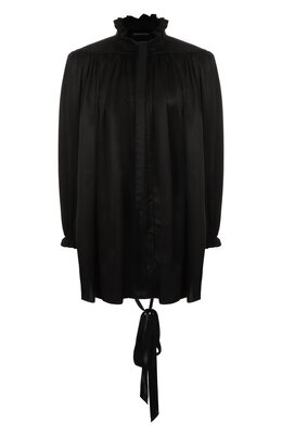 Balenciaga: Атласная блуза 