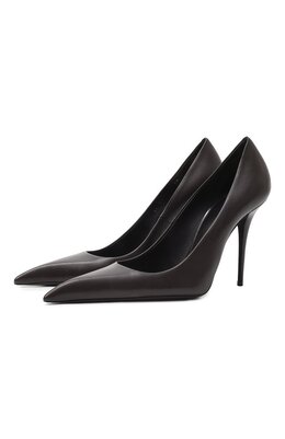 Saint Laurent: Коричневые туфли 