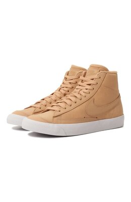 Nike: Бежевые кеды  Blazer Mid Premium