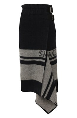 Sacai: Юбка из шерсти 