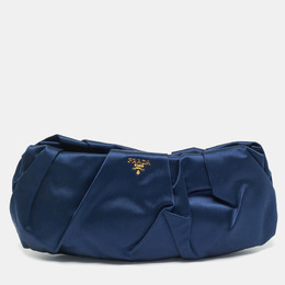 Prada: Синий клатч 