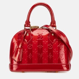 Louis Vuitton: Красная сумка  Alma BB