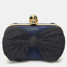 Alexander McQueen: Синий клатч  Skull