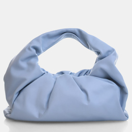 Bottega Veneta: Голубая сумка  Shoulder Pouch Medium