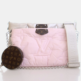 Louis Vuitton: Розовая сумка через плечо  Pochette Accessoires