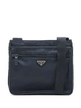 Prada Pre-Owned: Синяя сумка через плечо 