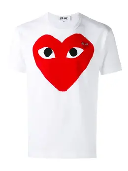 Comme Des Garçons Play: Хлопковая футболка  Heart