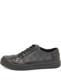 Gucci Pre-Owned: Чёрные кроссовки 
