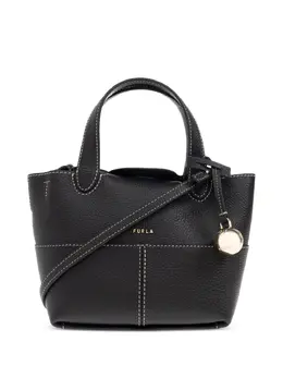Furla: Чёрная сумка на руку 