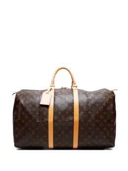 Louis Vuitton Pre-Owned: Коричневый чемодан 
