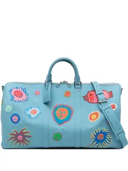 Louis Vuitton Pre-Owned: Светлая спортивная сумка 