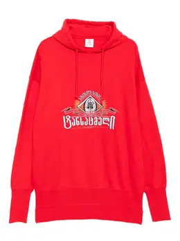 VETEMENTS: Красная толстовка 
