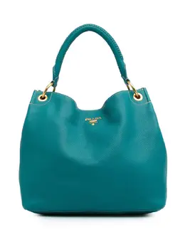 Prada Pre-Owned: Голубая сумка 