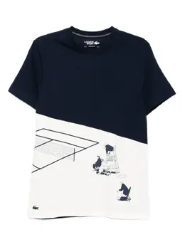 Lacoste: Синяя футболка 