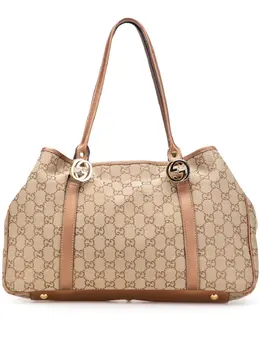 Gucci Pre-Owned: Коричневая сумка-шоппер 