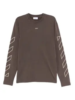 Off-White: Футболка  Arrows с длинным рукавом