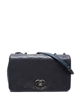 CHANEL Pre-Owned: Синяя сумка через плечо 