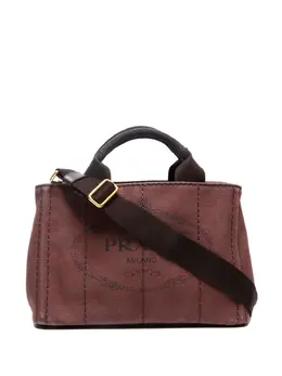 Prada Pre-Owned: Коричневая сумка-шоппер 