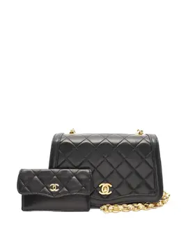 CHANEL Pre-Owned: Чёрная сумка 