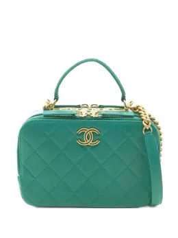 CHANEL Pre-Owned: Зелёная сумка 