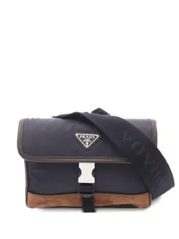 Prada Pre-Owned: Синяя сумка 