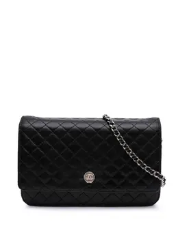 CHANEL Pre-Owned: Чёрный кошелёк 