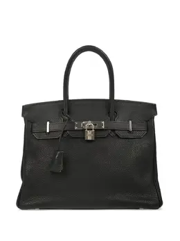 Hermès Pre-Owned: Чёрная сумка-шоппер 