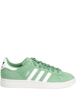 Adidas: Зелёные кроссовки  Campus