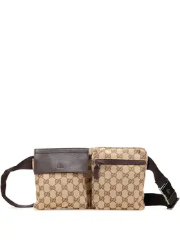 Gucci Pre-Owned: Коричневая поясная сумка 