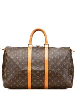 Louis Vuitton Pre-Owned: Коричневая дорожная сумка 