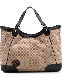Gucci Pre-Owned: Коричневая сумка-шоппер 