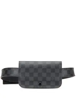 Louis Vuitton Pre-Owned: Чёрная поясная сумка 